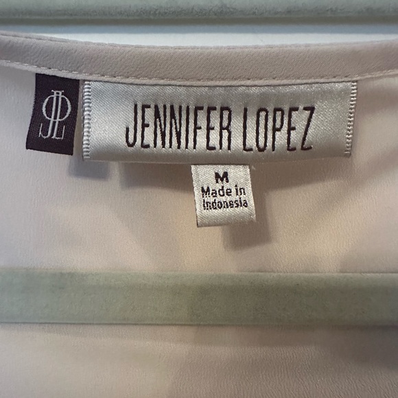 Jennifer Lopez black/cream dress with sequin skirt medium gently worn - Picture 3 of 3